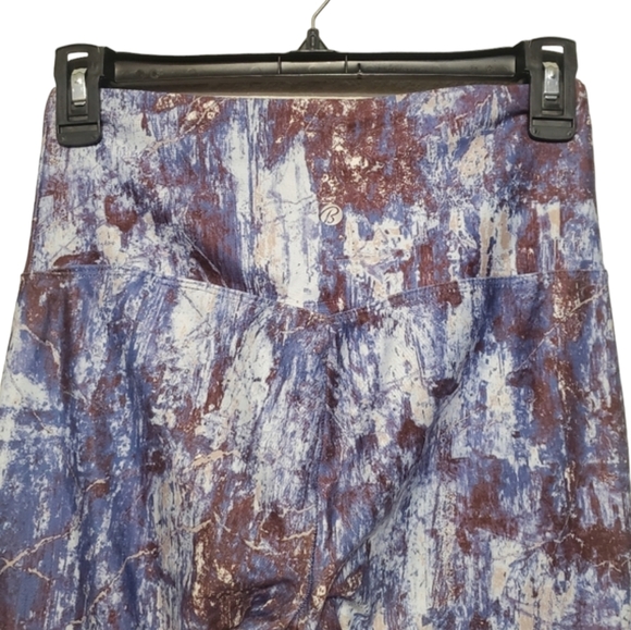 Bally Total Fitness Tummy Control Legging Women Small Blue High Rise Calf-Length - Picture 6 of 11